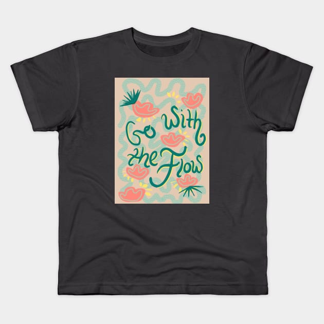 Go With The Flow Kids T-Shirt by Noisemakers 